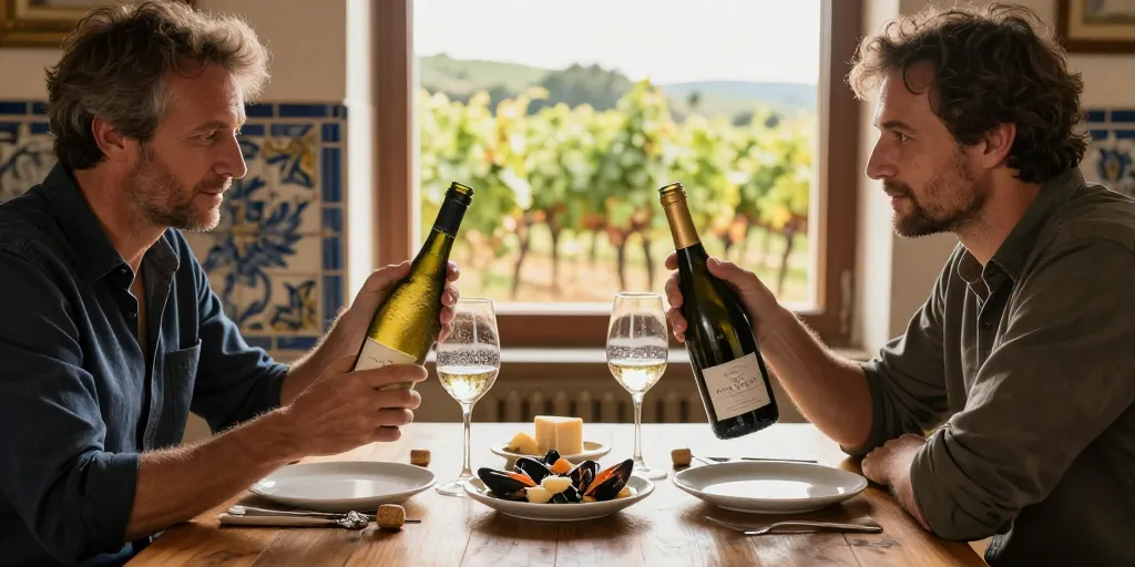 vin blanc portugais pétillant
